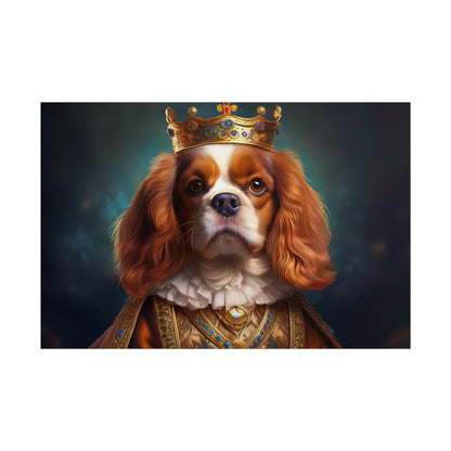 Cavalier King Charles Spaniel Art Pet Portrait Print, Renaissance, Wall Print, Wall Art
