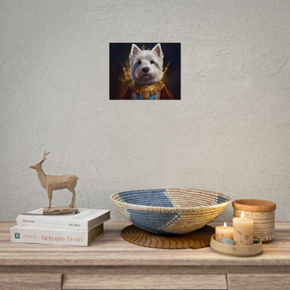 West Highland White Terrier Dog Renaissance Pet Portrait Print, West Highland White Terrier Art Print, Dog Wall Art, Wall Print, Wall Art