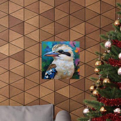 Kookaburra Australian Bird Oil Painting Print | Wall Art | Wall Print | Bird Art