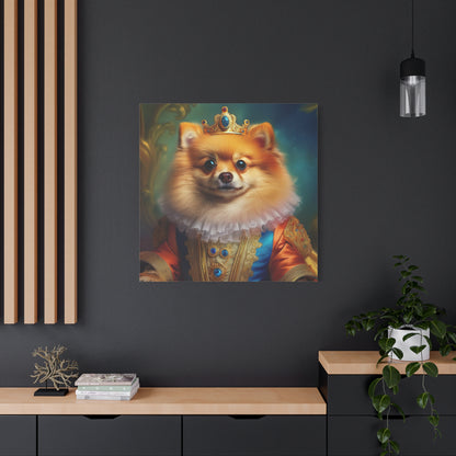 Pomeranian  Renaissance  Pet Portrait - Canvas - dog art, dog portait, wall art, wall print