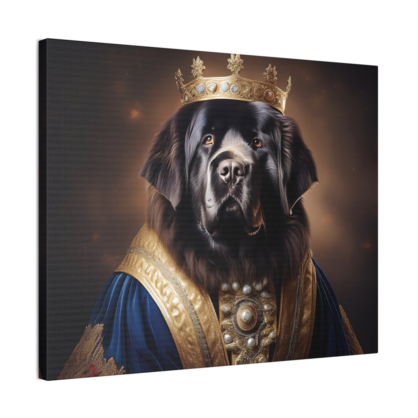 Newfoundland Renaissance Pet Portrait on Canvas | wall art | wall print