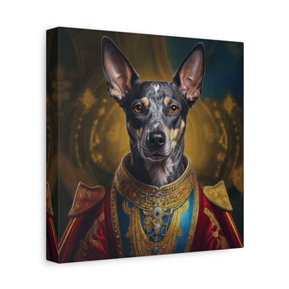 Peruvian Inca Orchid Renaissance Dog Portrait on Canvas, Pet Lover Gift, Home Decor, Unique Wall Art, Dog Birthday Present, Animal Wall Art