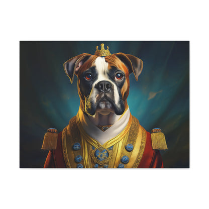Boxer Renaissance Pet Portrait  on Canvas, wall art, wall print, dog portrait, dog art