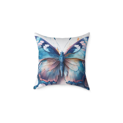 Butterfly Art Throw Pillow (Black Back), Inspirational Home Decor, Gift for Nature Lovers, Cozy Living Room Accent, Spring Decor, Butterfly Lovers
