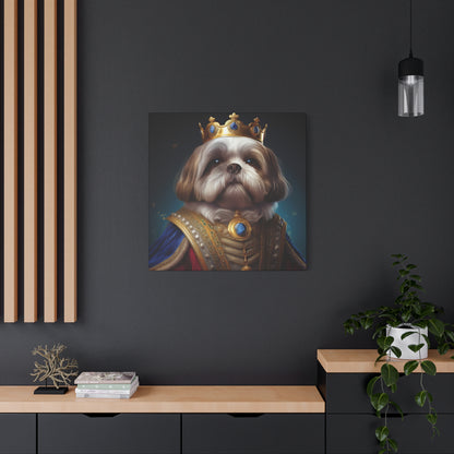 Shih Tzu Renaissance Pet Portrait on Canvas | wall art, wall print, dog portrait, dog art
