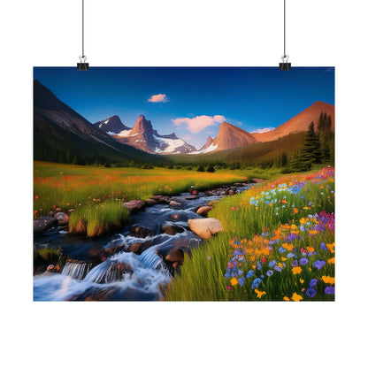 Rocky Mountains Mountain Flora  Art Print | Wall Art | Wall Print | Mountains Wall Art
