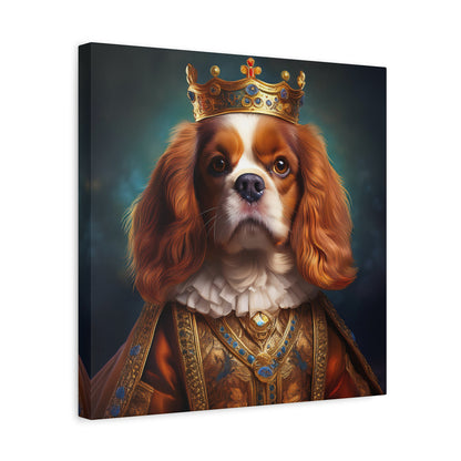Cavalier King Charles Spaniel Renaissance Pet Portrait on Canvas | Wall art | wall print