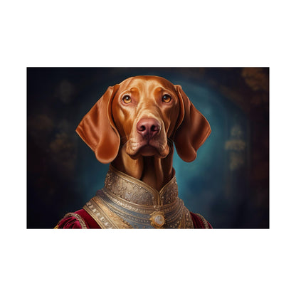 Vizsla Renaissance Pet Portrait Print,  Art Print, Wall Decor,  Animal Print, Dog Wall Art, Wall print, wall art, dog art
