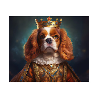 Cavalier King Charles Spaniel Art Pet Portrait Print, Renaissance, Wall Print, Wall Art