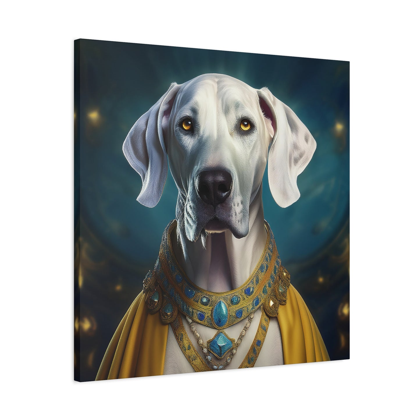 Great Dane Pet Portrait Renaissance - Canvas, wall art, wall print, dog portrait, dog art