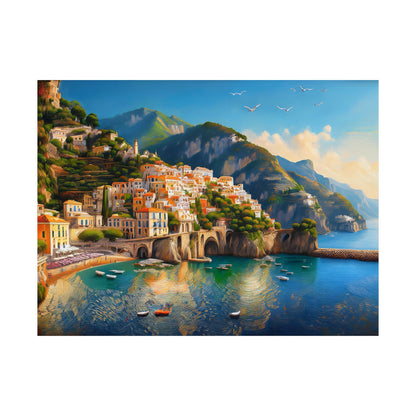 Amalfi Coast Italy Coastal Print | Style 1 | Wall Art | Wall Print