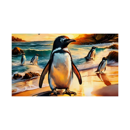 Phillip Island Little Penguins Australia Wall Art | Vibrant Wall Print | Unique Painting Print | Style 3 | Wall Art | Wall Print
