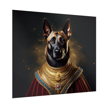 Belgian Malinois Renaissance Dog  Portrait Wall Print, Art Print, Art Print, Animal Lover Home Decor, Dog Wall Art, wall art