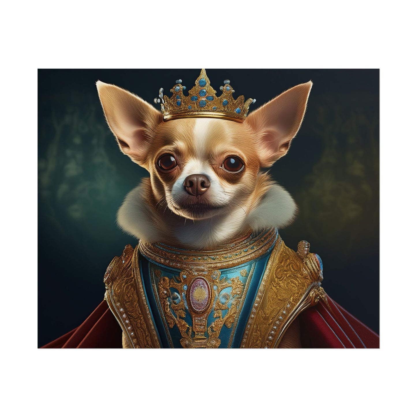 Chihuahua Dog Renaissance Pet Portrait Print | Wall print | Wall art