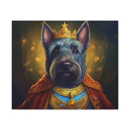 Scottish Terrier Renaissance Pet Portrait on Canvas | Wall art, wall print, dog portrait, dog art