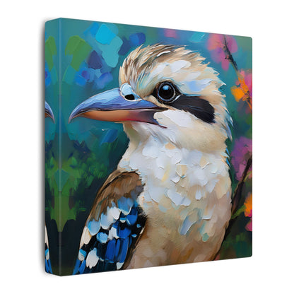 Vibrant Kookaburra Australia Bird Canvas Print,  Nature Lover Gift, Wall Print, Australia Art, Bird Art