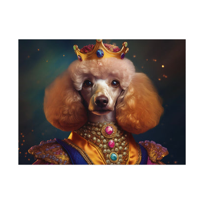 Poodle Dog Renaissance Pet Portrait, Dog Lover Gift, Animal Lover, Home Decor, Wall Art, Wall Print