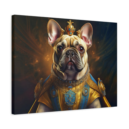 French Bulldog Renaissance Pet Portrait on Canvas | Wall Print | Wall Art | Dog Art