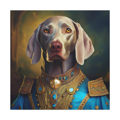Weimaraner Renaissance Pet Portrait on Canvas -  wall art, wall print, dog portrait, dog art