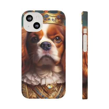 Cavalier King Charles Renaissance Dog Portrait Slim Phone Case