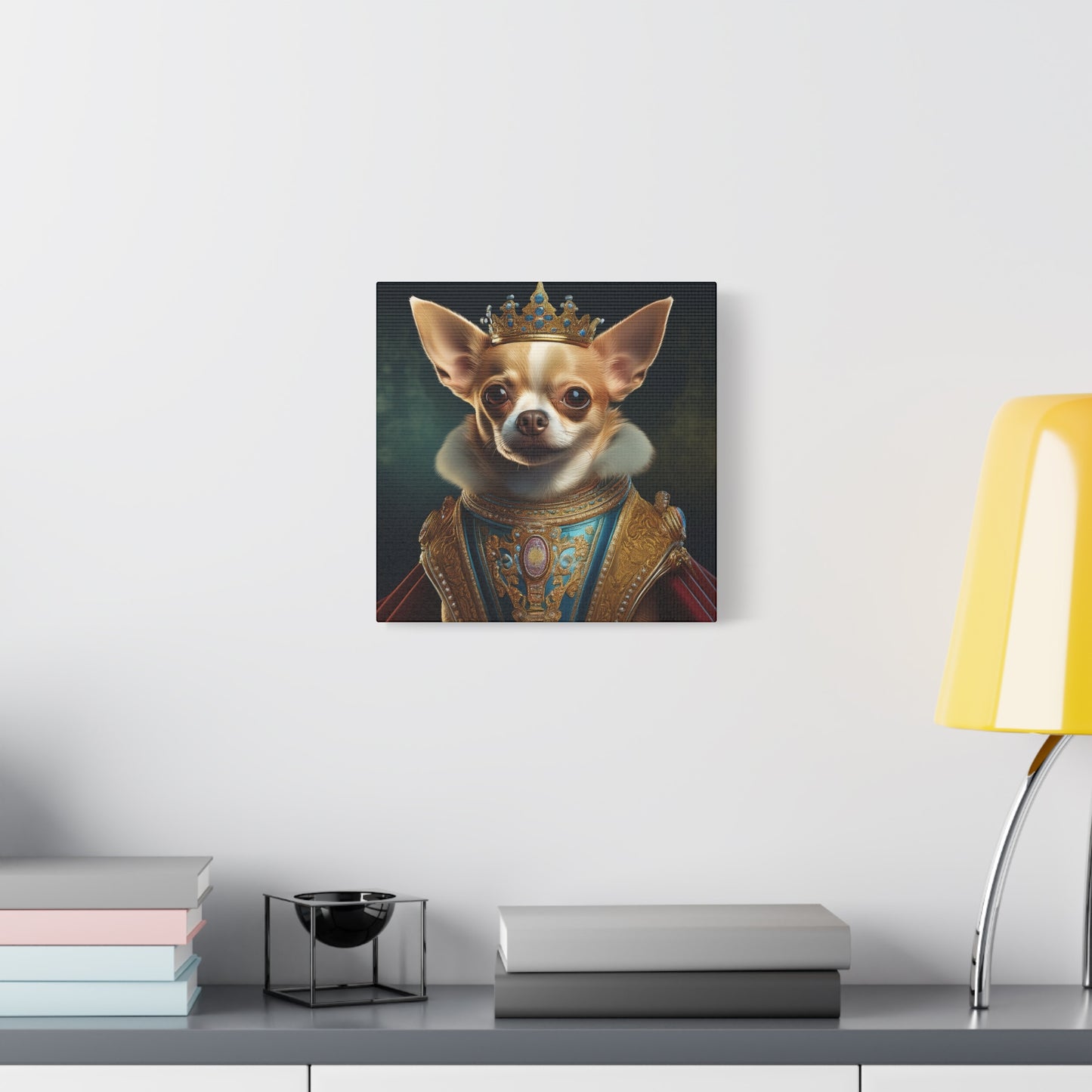 Chihuahua Renaissance Pet Portrait on Canvas | Wall art | Wall print | Dog art
