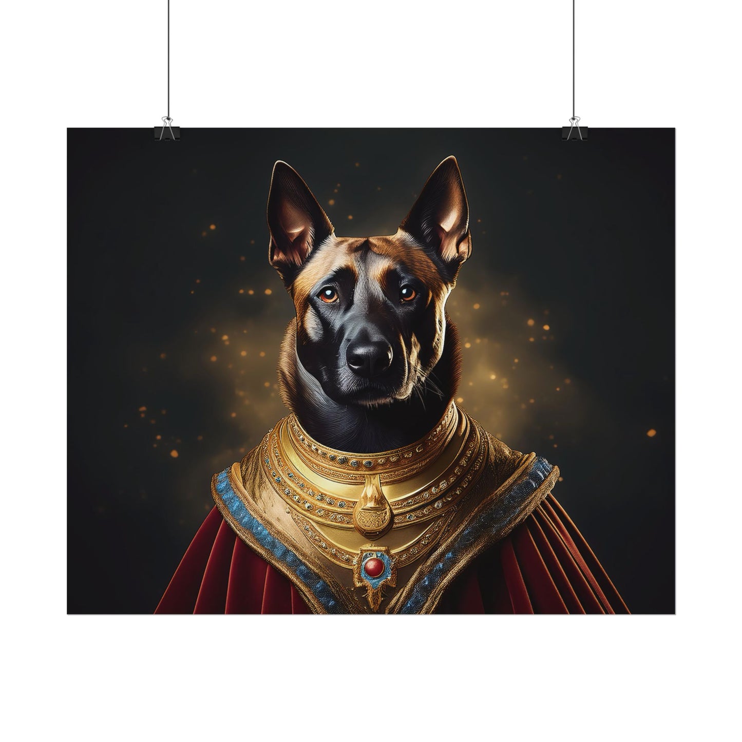 Belgian Malinois Renaissance Dog  Portrait Wall Print, Art Print, Art Print, Animal Lover Home Decor, Dog Wall Art, wall art