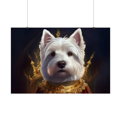 West Highland White Terrier Dog Renaissance Pet Portrait Print, West Highland White Terrier Art Print, Dog Wall Art, Wall Print, Wall Art