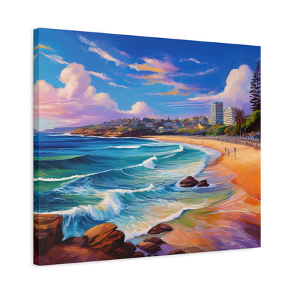 Coogee Beach Australia Coastal Canvas Art | Style 1 | Wall Art | Wall Print