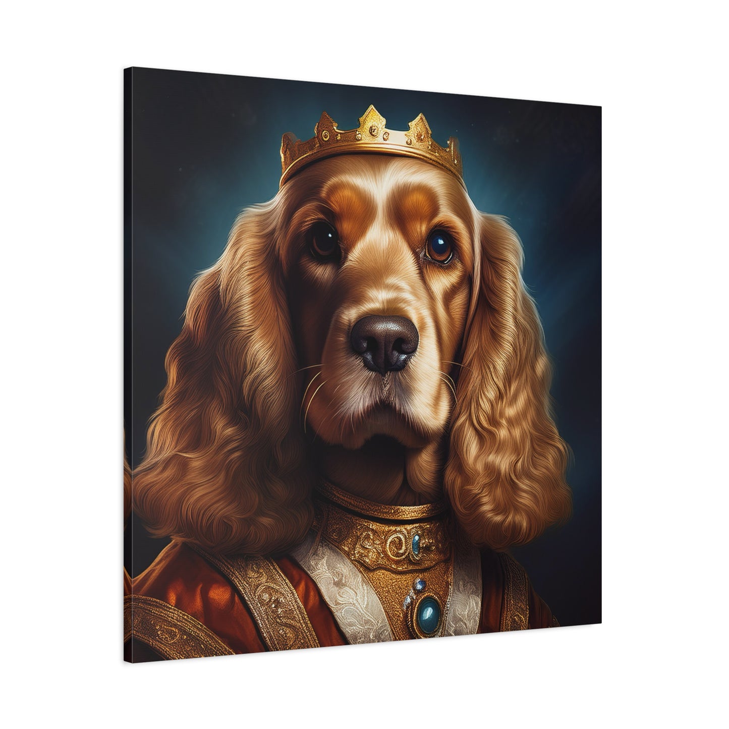 Cocker Spaniel Renaissance Pet Portrait on Canvas | Wall art | wall print