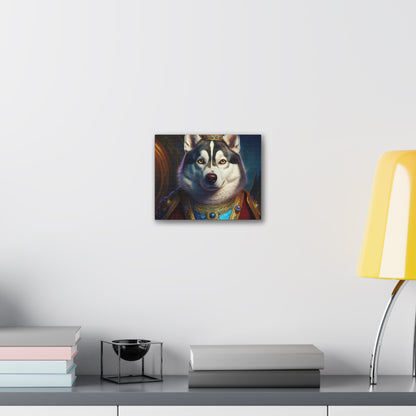 Siberian Husky Renaissance Pet Portrait on Canvas, wall art, wall print, dog portrait, dog art