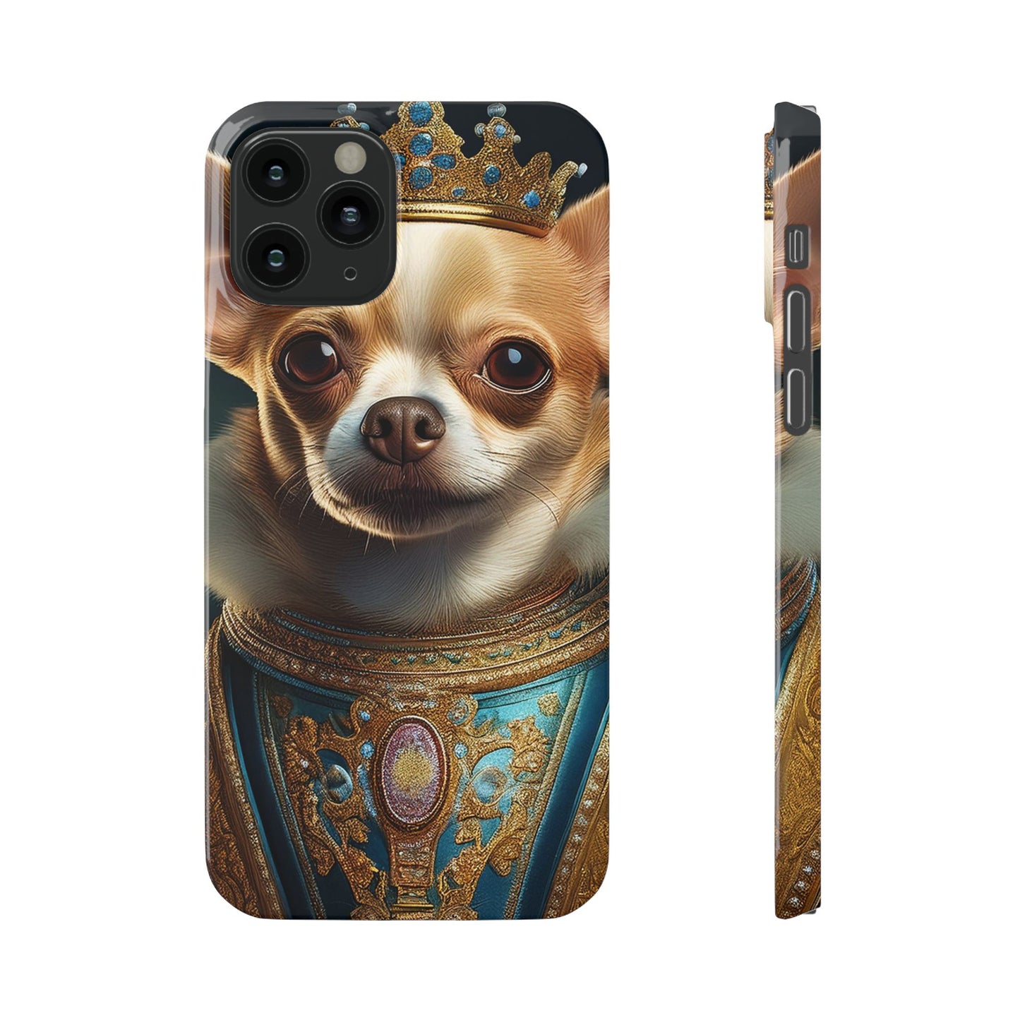 Chihuahua Renassaince Dog Portrait Slim Phone Case