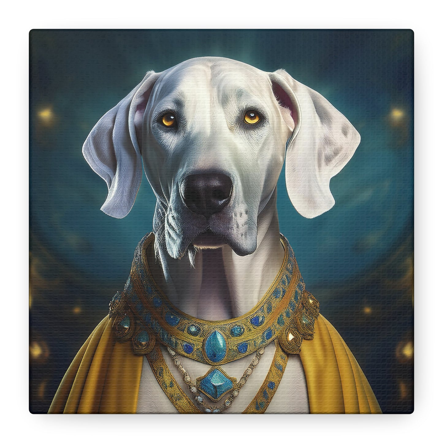 Great Dane Pet Portrait Renaissance - Canvas, wall art, wall print, dog portrait, dog art