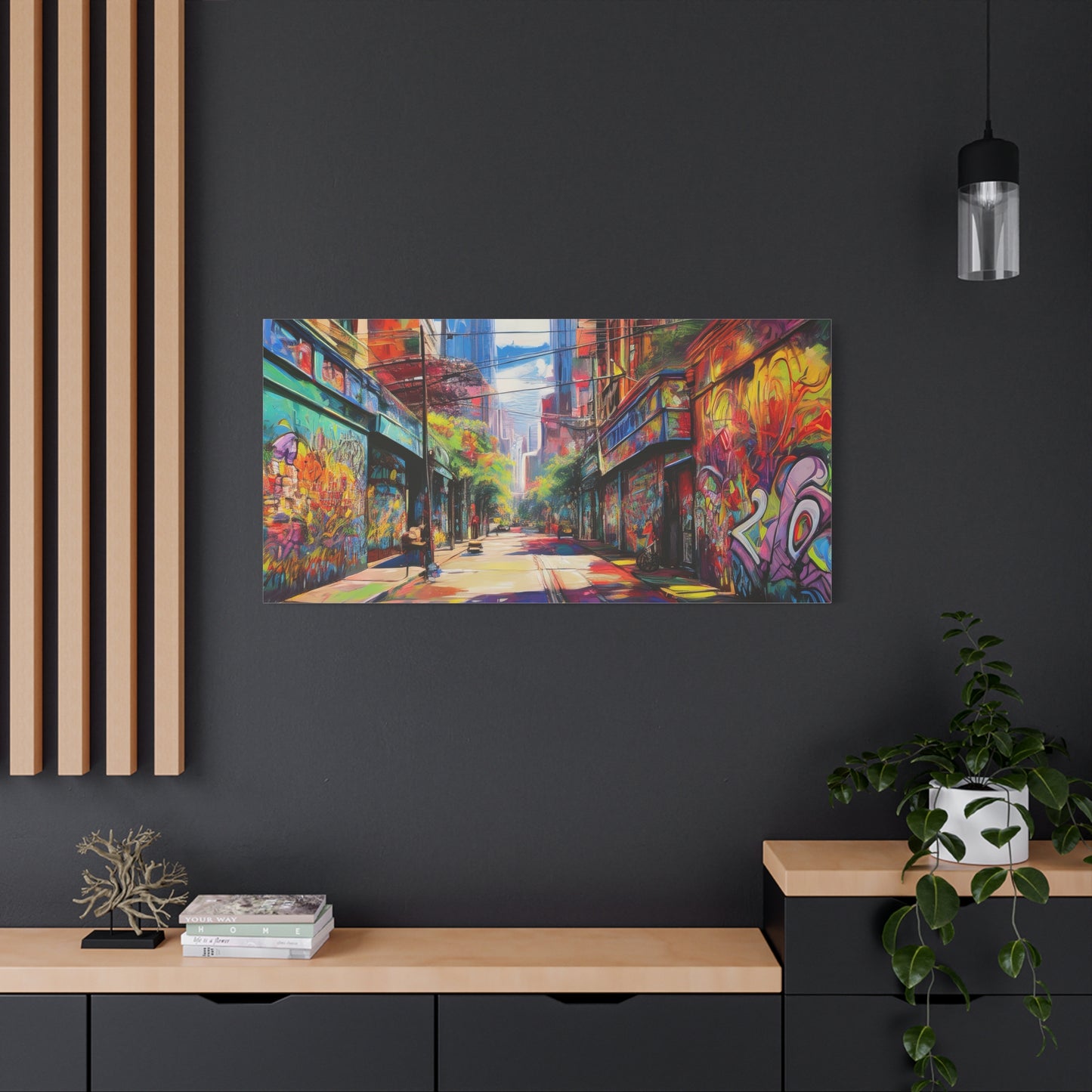 Melbourne Street Graffiti Australia on Canvas | Style 2 | Wall Art | Wall Print