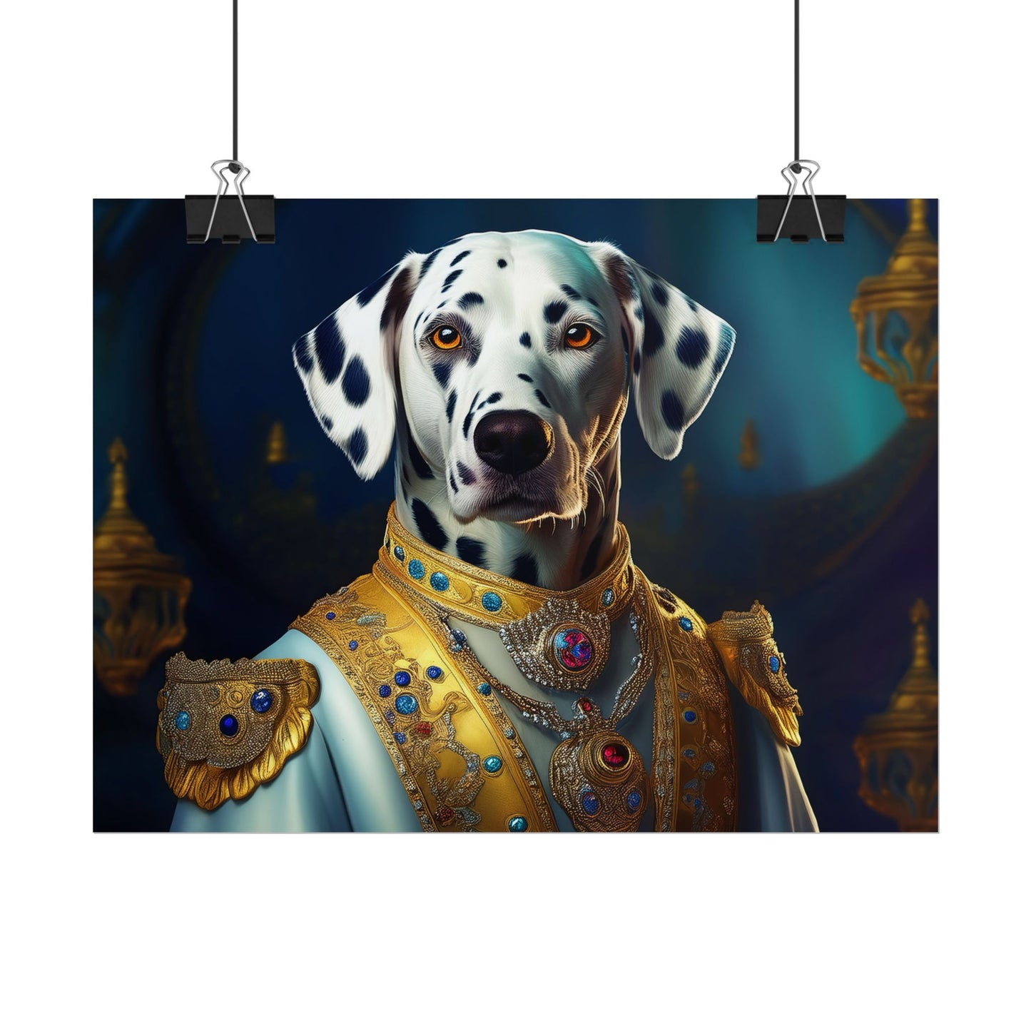 Dalmation Dog Renaissance Pet Portrait Wall Print | Art Print | Wall Art | Dog Art