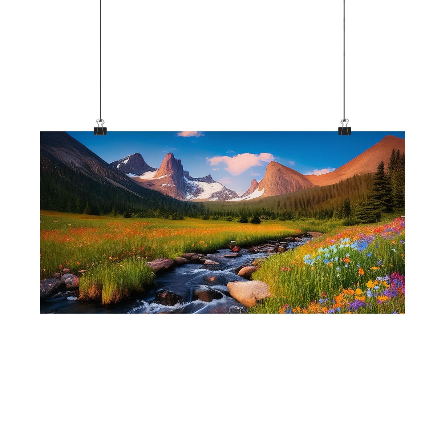 Rocky Mountains Mountain Flora  Art Print | Wall Art | Wall Print | Mountains Wall Art