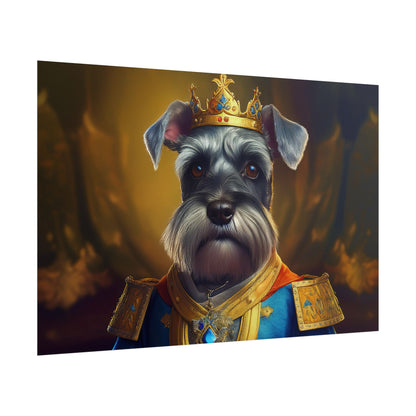 Miniature Schnauzer Dog Renaissance Pet Portrait Art Print | Wall Art | Wall Print