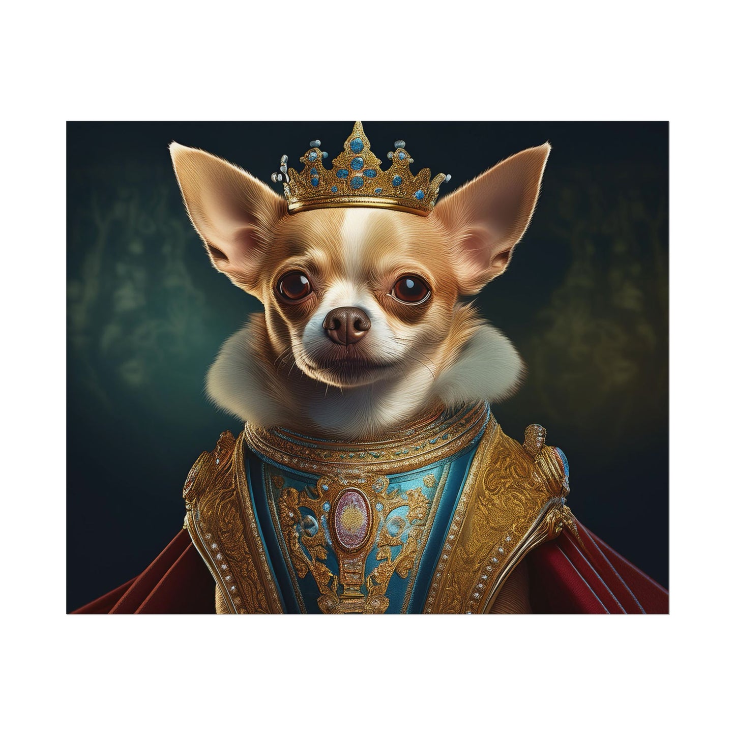 Chihuahua Dog Renaissance Pet Portrait Print | Wall print | Wall art