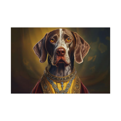 German Shorthaired Pointer Dog Renaissance Pet Portrait, Art Print, Animal Lover gift, Dog Wall Art, wall prints, wall art