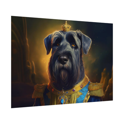 Giant Schnauzer Pet Renaissance Portrait Print, Dog Lover Wall Print | Wall Art | Wall Print