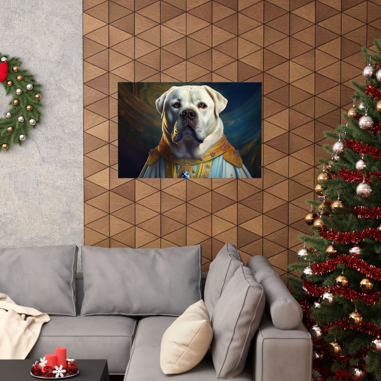 Mastiff Renaissance Pet Portrait Print, Unique Wall Art, Wall Print, Dog Art, Pet Art