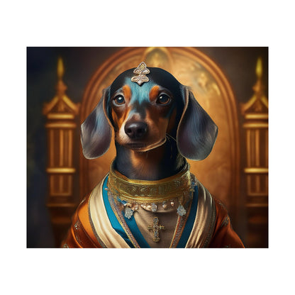 Dachshund Dog Renaissance Pet Portrait Print | Wall Art | Wall Print | Dog Art