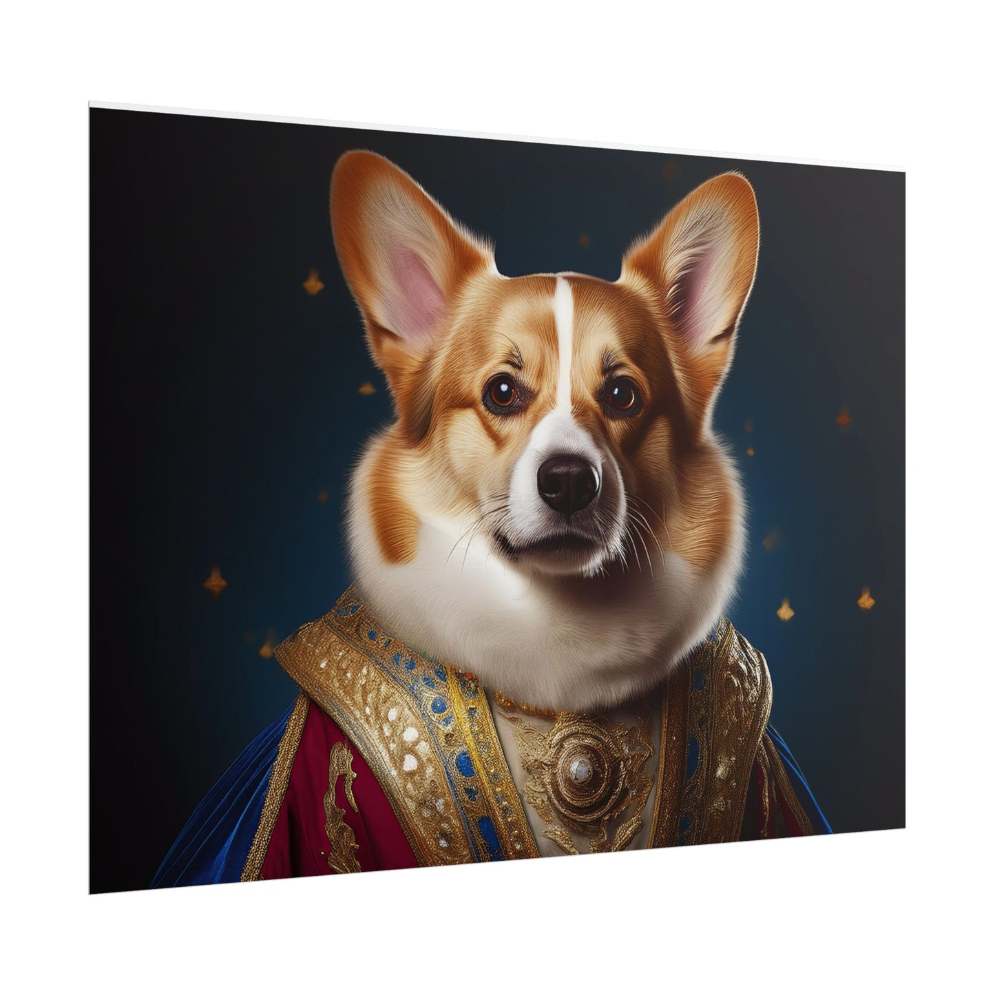 Pembroke Welsh Corgi Renaissance Pet Portrait Print | Wall Art | Wall Print | Dog Art