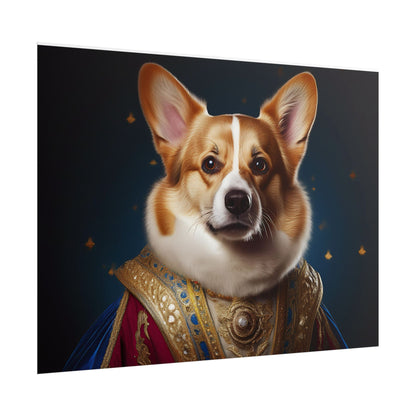 Pembroke Welsh Corgi Renaissance Pet Portrait Print | Wall Art | Wall Print | Dog Art