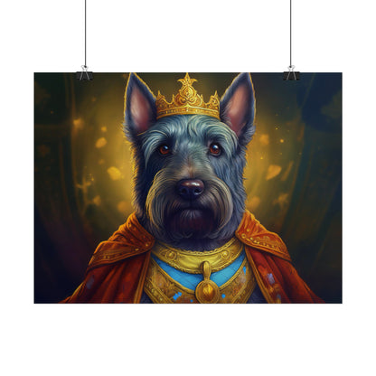 Scottish Terrier Renaissance Pet Portrait Print, Dog Lover Wall Art, Animal Artwork, wall prints, wall art, Dog Memorial Gift