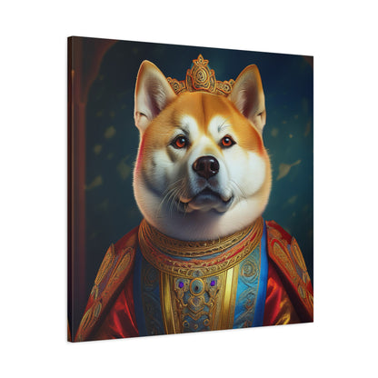 Shiba Renaissance Pet Portrait on Canvas, wall art, wall print, dog portrait, dog art