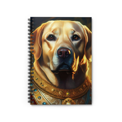 Labrador Retriever Renaissance Pet Portrait Spiral Notebook, notes, journaling, sketchbook