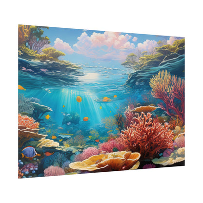 Great Barrier Reef  Australia Coastal Print | Style 3 | Wall Art | Wall Print