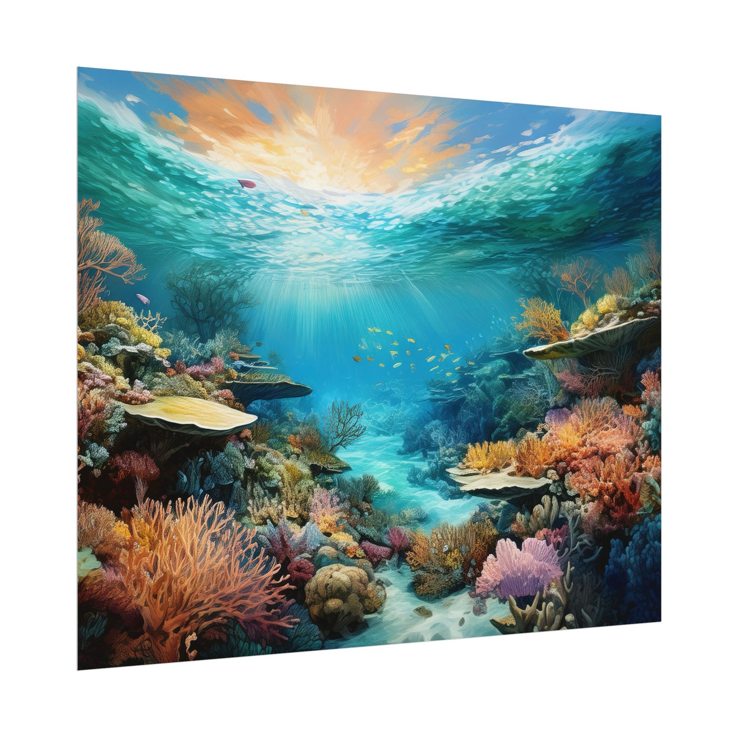 Great Barrier Reef  Australia Coastal Print | Style 2 | Wall Art | Wall Print