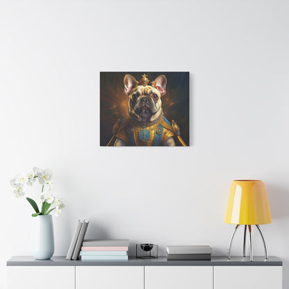 French Bulldog Renaissance Pet Portrait on Canvas | Wall Print | Wall Art | Dog Art