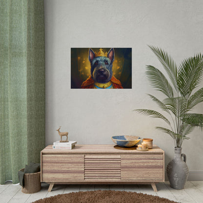 Scottish Terrier Renaissance Pet Portrait Print, Dog Lover Wall Art, Animal Artwork, wall prints, wall art, Dog Memorial Gift